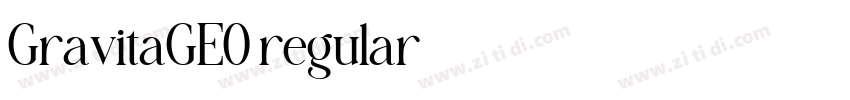 GravitaGEO regular字体转换 GravitaGEO regular字体转换